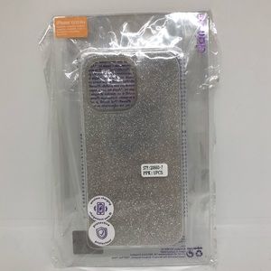 NWT Claire’s IPhone 13/13 Pro Silver Glitter Case